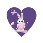 Easter bunny  Heart Magnet Front