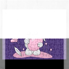 Easter Bunny  Rectangular Jigsaw Puzzl by Valentinaart