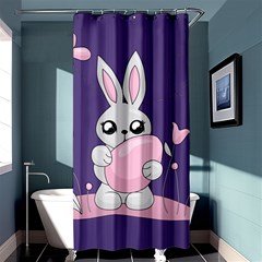 Easter Bunny  Shower Curtain 36  X 72  (stall)  by Valentinaart