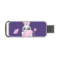 Easter Bunny  Portable Usb Flash (one Side) by Valentinaart