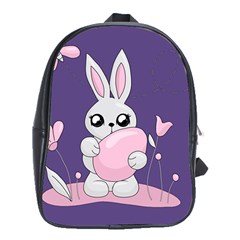 Easter Bunny  School Bag (xl) by Valentinaart