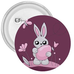 Easter Bunny  3  Buttons by Valentinaart