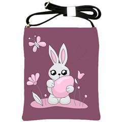 Easter Bunny  Shoulder Sling Bags by Valentinaart