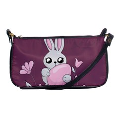 Easter Bunny  Shoulder Clutch Bags by Valentinaart