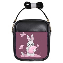 Easter Bunny  Girls Sling Bags by Valentinaart