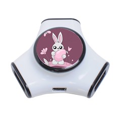 Easter Bunny  3-port Usb Hub by Valentinaart