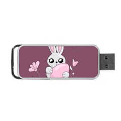 Easter Bunny  Portable Usb Flash (two Sides) by Valentinaart