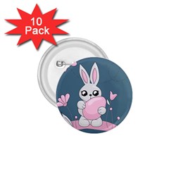 Easter Bunny  1 75  Buttons (10 Pack) by Valentinaart