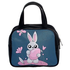 Easter Bunny  Classic Handbags (2 Sides) by Valentinaart