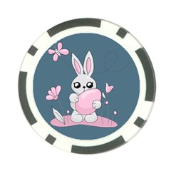 Easter Bunny  Poker Chip Card Guard (10 Pack) by Valentinaart