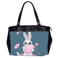 Easter Bunny  Office Handbags (2 Sides)  by Valentinaart