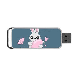 Easter Bunny  Portable Usb Flash (two Sides) by Valentinaart