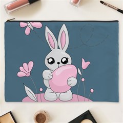 Easter Bunny  Cosmetic Bag (xxxl)  by Valentinaart