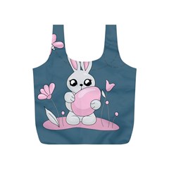 Easter Bunny  Full Print Recycle Bags (s)  by Valentinaart