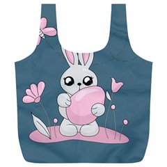 Easter Bunny  Full Print Recycle Bags (l)  by Valentinaart