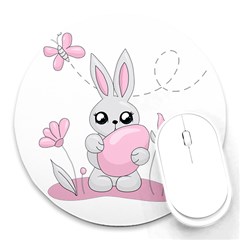 Easter Bunny  Round Mousepads by Valentinaart