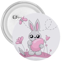 Easter Bunny  3  Buttons by Valentinaart