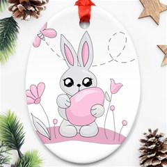 Easter bunny  Ornament (Oval)