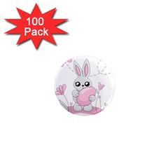 Easter bunny  1  Mini Magnets (100 pack) 