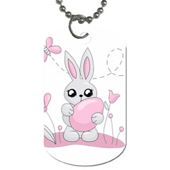 Easter Bunny  Dog Tag (two Sides) by Valentinaart