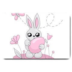 Easter bunny  Large Doormat 