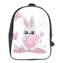 Easter Bunny  School Bag (large) by Valentinaart