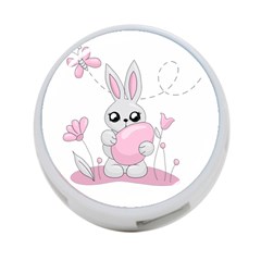 Easter bunny  4-Port USB Hub (One Side)