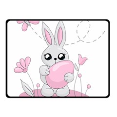 Easter bunny  Fleece Blanket (Small)