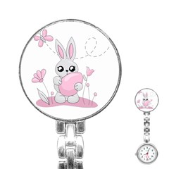 Easter bunny  Stainless Steel Nurses Watch