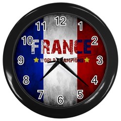 Football World Cup Wall Clocks (black) by Valentinaart