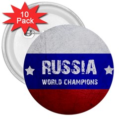 Football World Cup 3  Buttons (10 Pack)  by Valentinaart