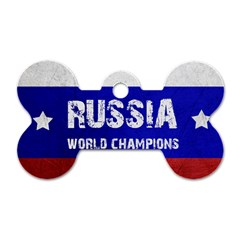 Football World Cup Dog Tag Bone (one Side) by Valentinaart