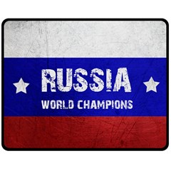 Football World Cup Fleece Blanket (medium)  by Valentinaart