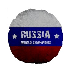 Football World Cup Standard 15  Premium Flano Round Cushions by Valentinaart