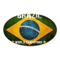 Football World Cup Oval Magnet