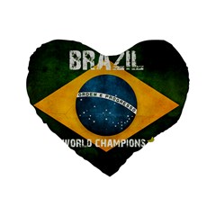 Football World Cup Standard 16  Premium Flano Heart Shape Cushions