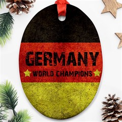 Football World Cup Ornament (oval) by Valentinaart