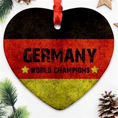 Football World Cup Ornament (heart) by Valentinaart