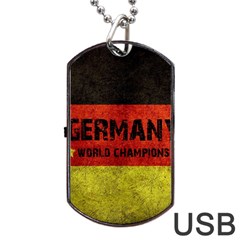 Football World Cup Dog Tag Usb Flash (two Sides) by Valentinaart