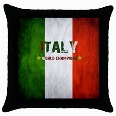 Football World Cup Throw Pillow Case (black) by Valentinaart