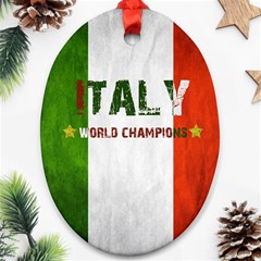 Football World Cup Oval Ornament (two Sides) by Valentinaart