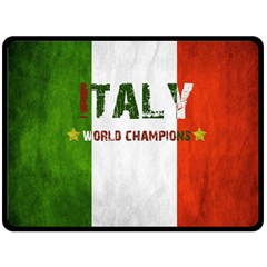 Football World Cup Fleece Blanket (large)  by Valentinaart