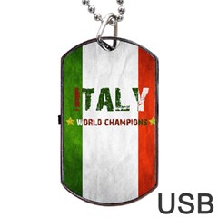 Football World Cup Dog Tag Usb Flash (one Side) by Valentinaart