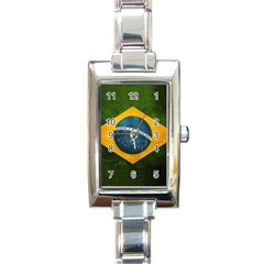 Football World Cup Rectangle Italian Charm Watch by Valentinaart