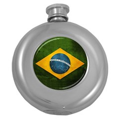 Football World Cup Round Hip Flask (5 Oz) by Valentinaart