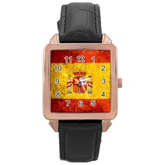 Football World Cup Rose Gold Leather Watch  by Valentinaart