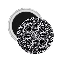 Black And White Abstract Texture 2 25  Magnets by dflcprints