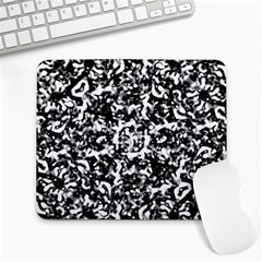 Black And White Abstract Texture Large Mousepads by dflcprints