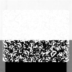 Black And White Abstract Texture Rectangular Jigsaw Puzzl by dflcprints