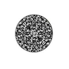 Black And White Abstract Texture Hat Clip Ball Marker (4 Pack) by dflcprints